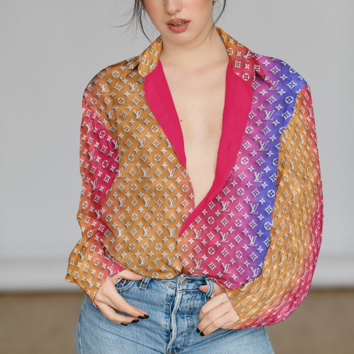 Louis Vuitton Limited Edition Premium Casual Shirt For Women - Lux451