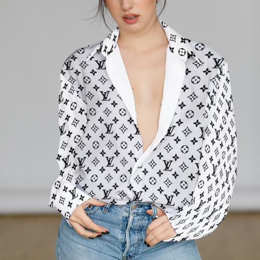 Louis Vuitton Limited Edition Premium Casual Shirt For Women - Lux459
