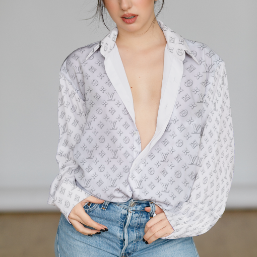 Louis Vuitton Limited Edition Premium Casual Shirt For Women - Lux455