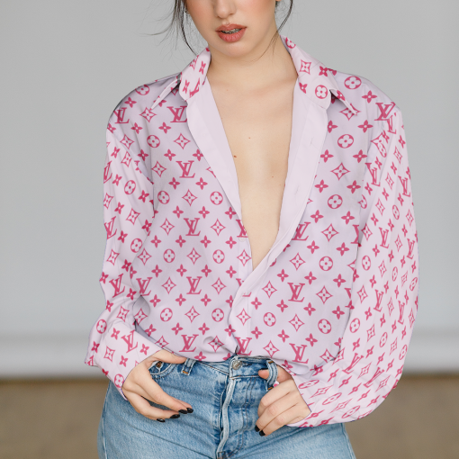 Louis Vuitton Limited Edition Premium Casual Shirt For Women - Lux460