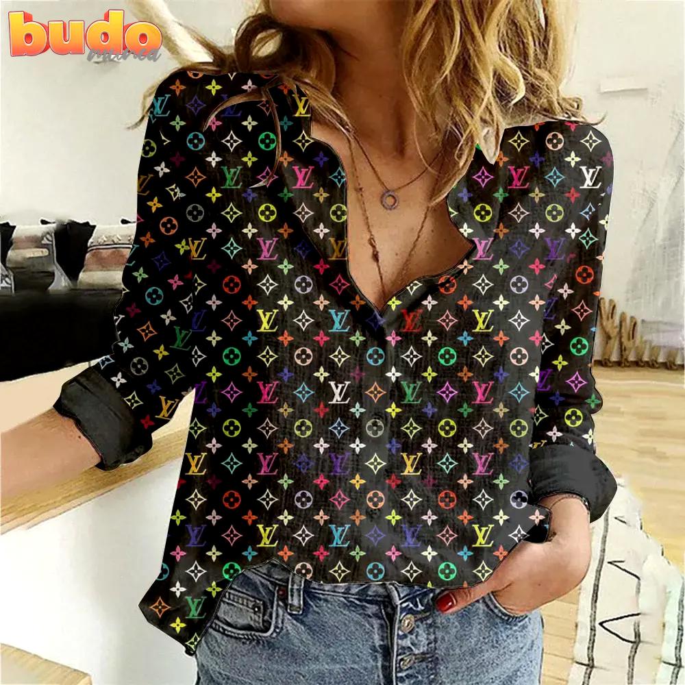 Louis Vuitton Limited Edition Women Linen Shirt Luxury Lux 118