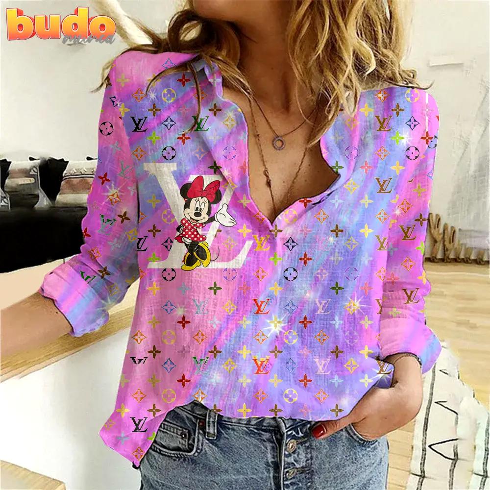 Louis Vuitton Limited Edition Women Linen Shirt Luxury Lux 117