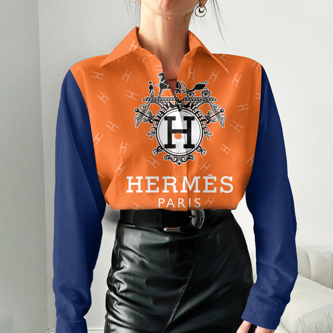 Luxury Hermes 3D Women'S Casual Shirt, Best Selling Limited Edition 2025 Lux 299