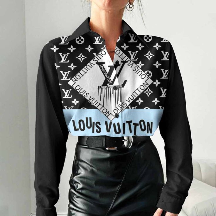 Lv Louis Vuitton Fashion Lux Luxury T-Women Casual Shirt - Lux099