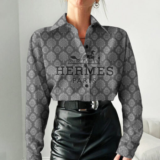 Luxury Hermes 3D Women'S Casual Shirt, Best Selling Limited Edition 2025 Lux 291