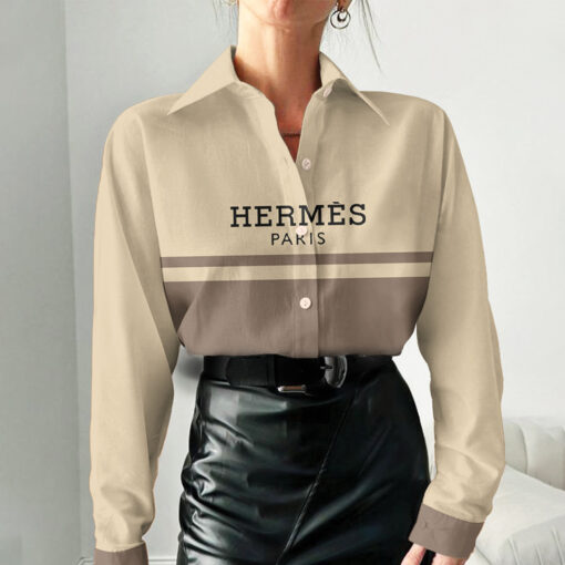 Luxury Hermes 3D Women'S Casual Shirt, Best Selling Limited Edition 2025 Lux 285