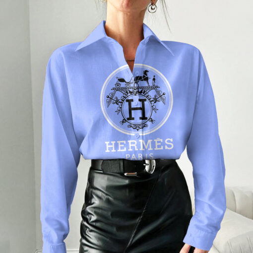 Luxury Hermes 3D Women'S Casual Shirt, Best Selling Limited Edition 2025 Lux 295
