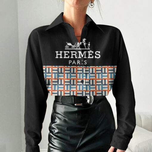 Luxury Hermes 3D Women'S Casual Shirt, Best Selling Limited Edition 2025 Lux 293