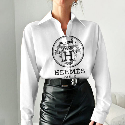 Luxury Hermes 3D Women'S Casual Shirt, Best Selling Limited Edition 2025 Lux 294