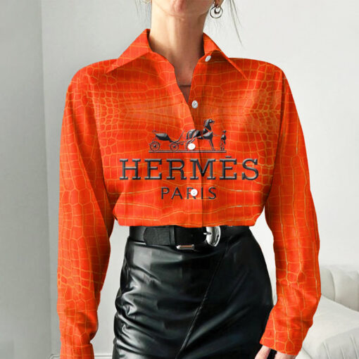 Luxury Hermes 3D Women'S Casual Shirt, Best Selling Limited Edition 2025 Lux 290