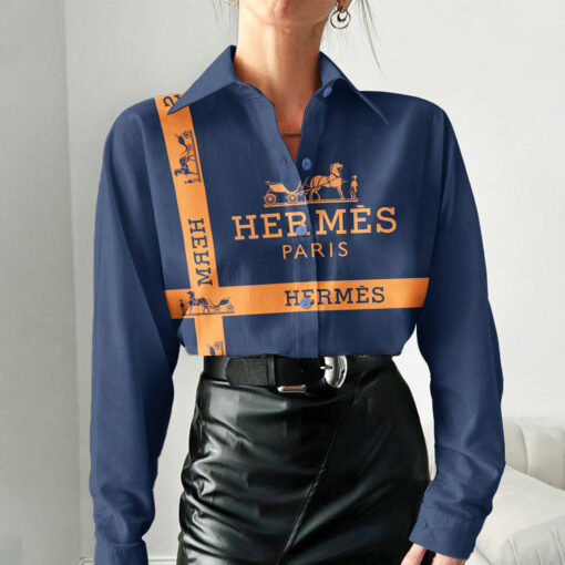 Luxury Hermes 3D Women'S Casual Shirt, Best Selling Limited Edition 2025 Lux 286