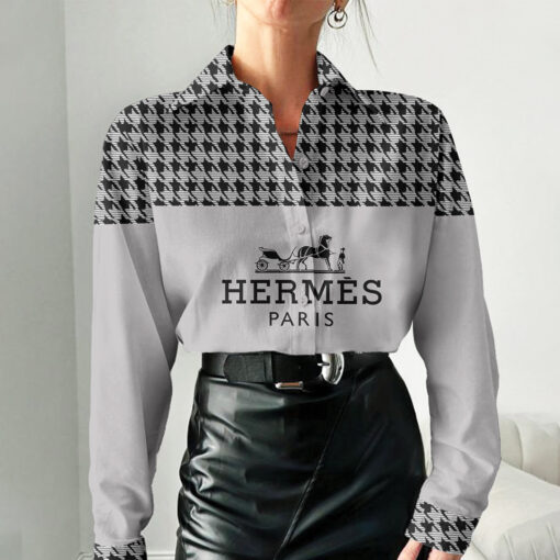 Luxury Hermes 3D Women'S Casual Shirt, Best Selling Limited Edition 2025 Lux 287