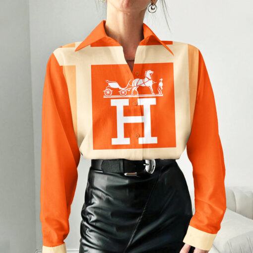 Luxury Hermes 3D Women'S Casual Shirt, Best Selling Limited Edition 2025 Lux 289