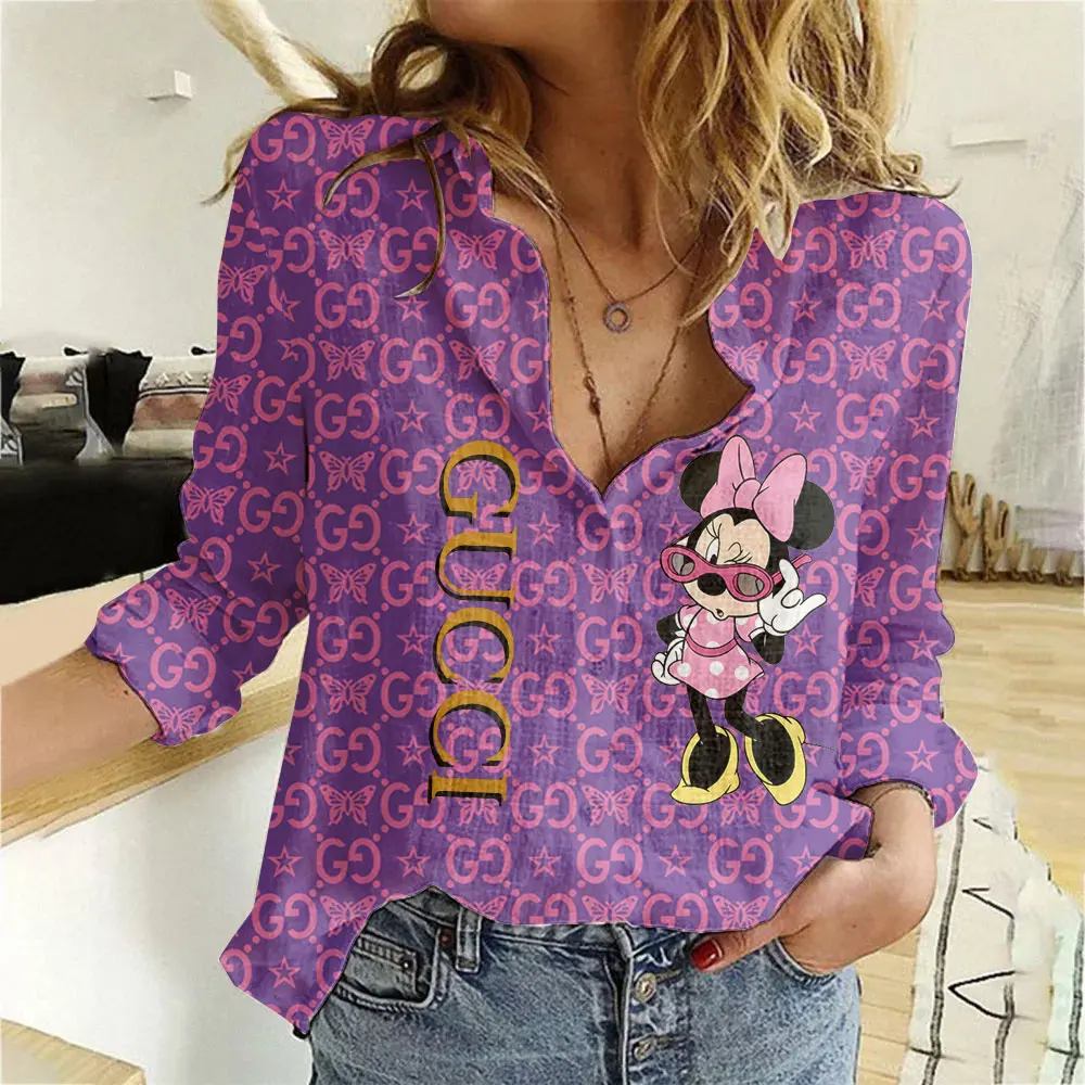 Mickey Gucci Purple Shirt Limited Edition Gucci Women Limited Shirt Luxury
