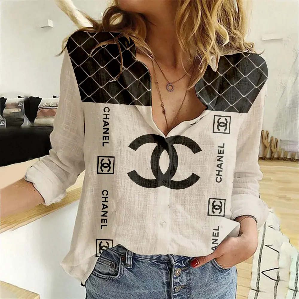 Premium Chanel Monogram Limited Women Casual Shirt - Lux395