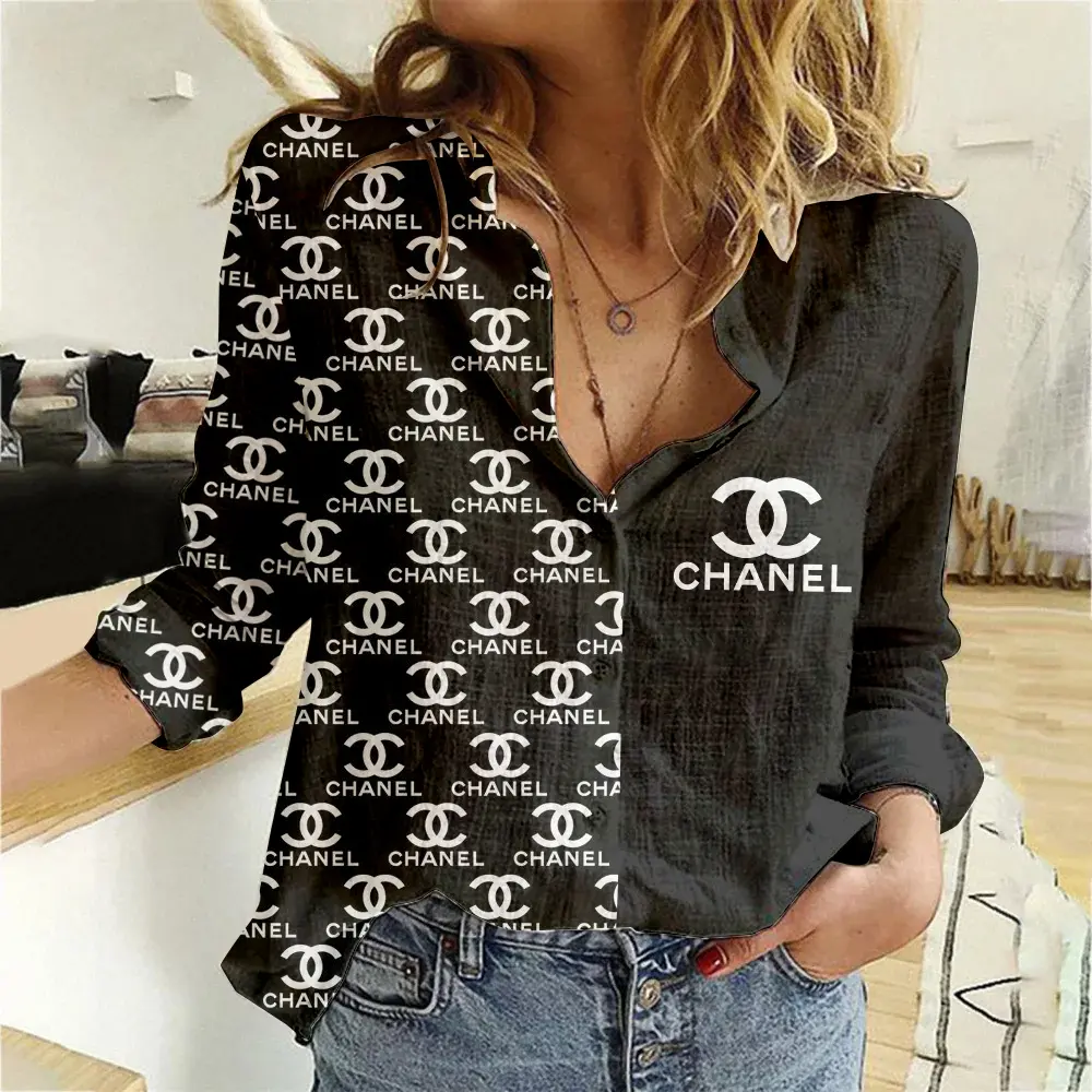 Premium Chanel Monogram Limited Women Casual Shirt - Lux383