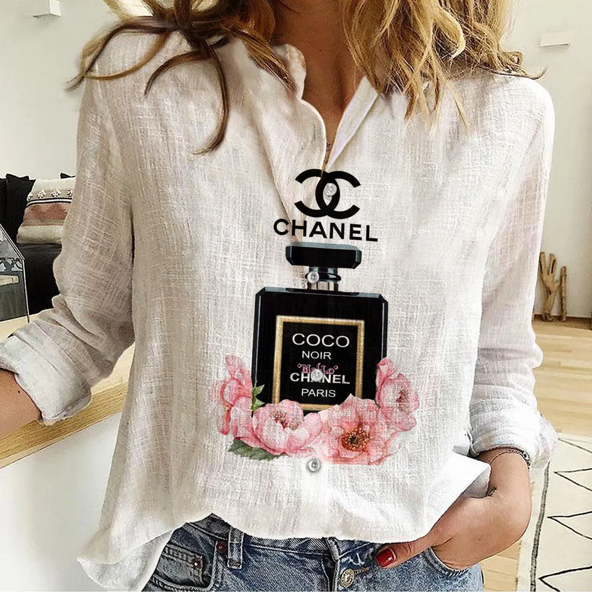 Premium Chanel Monogram Limited Women Casual Shirt - Lux406
