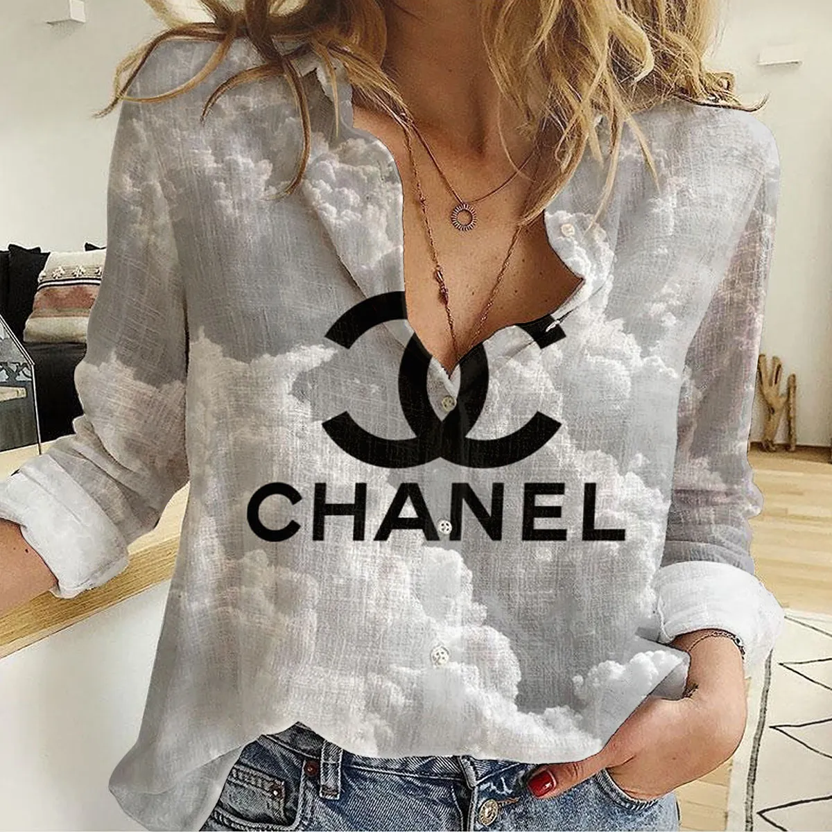 Premium Chanel Monogram Limited Women Casual Shirt - Lux419