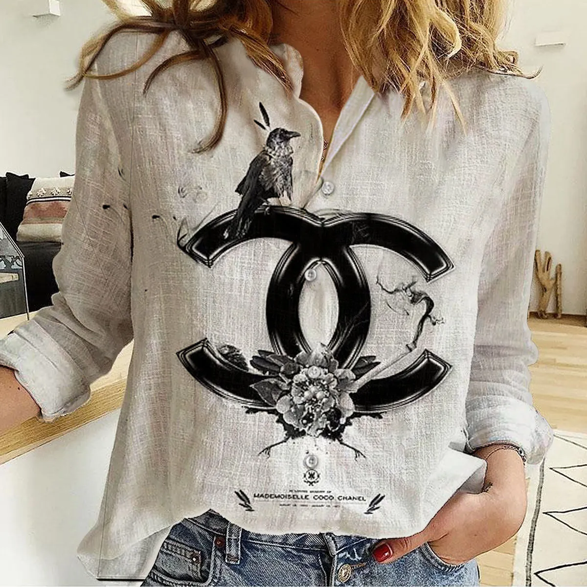 Premium Chanel Monogram Limited Women Casual Shirt - Lux429