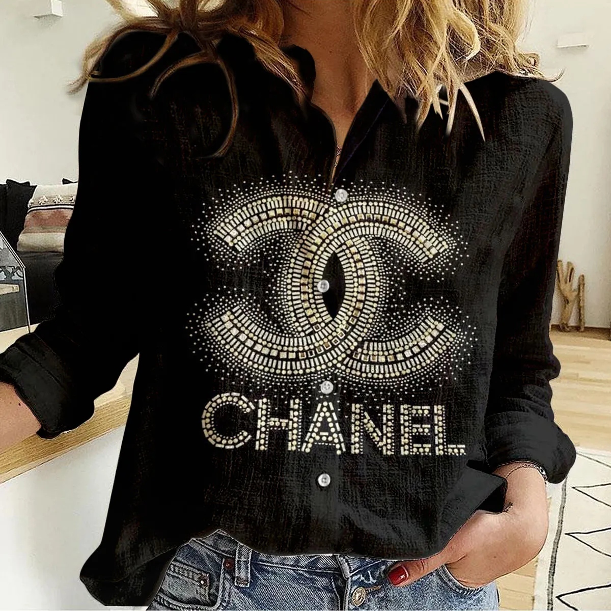 Premium Chanel Monogram Limited Women Casual Shirt - Lux434