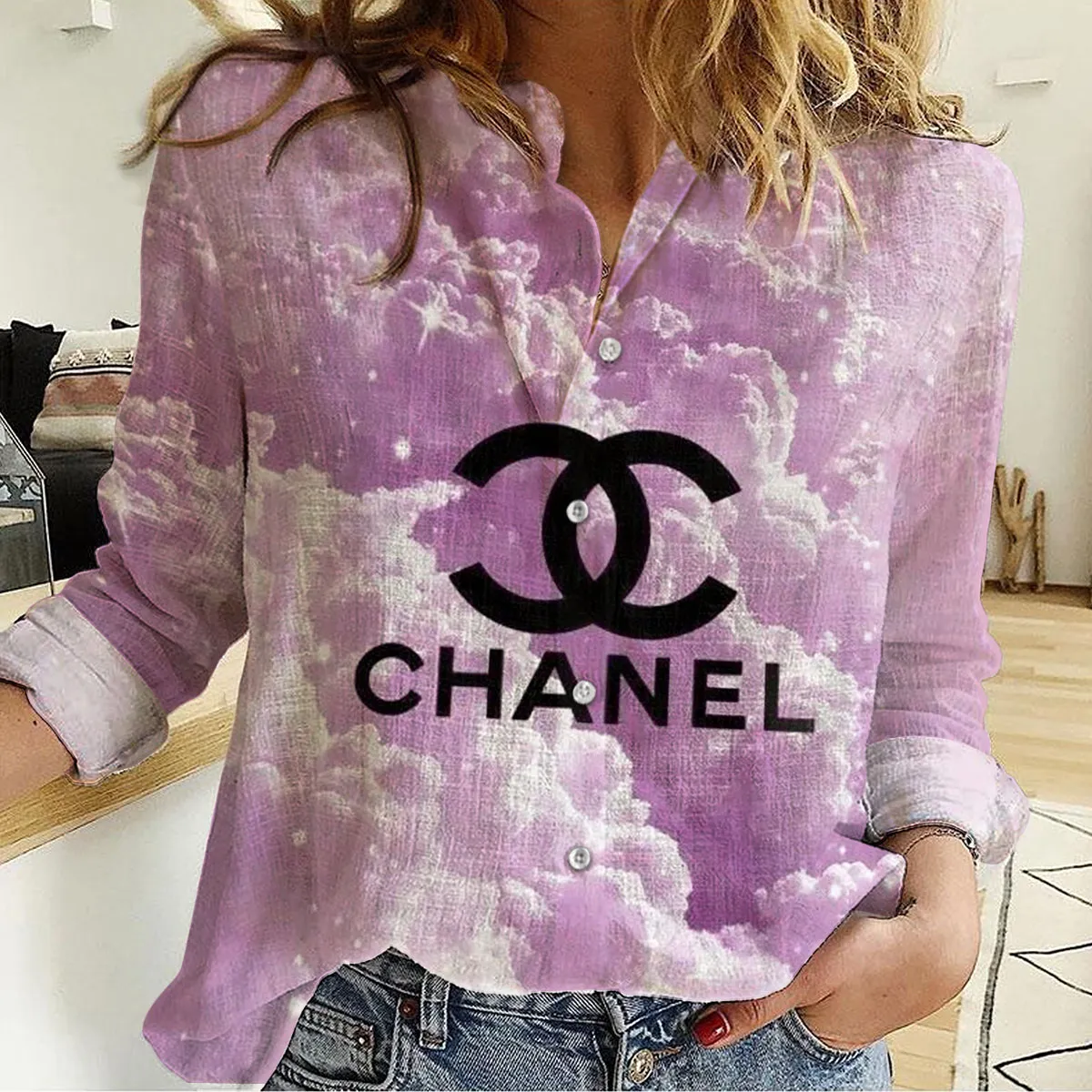 Premium Chanel Monogram Limited Women Casual Shirt - Lux436