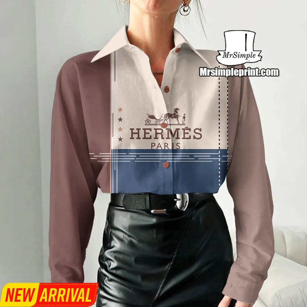 Premium Hermes Casual Shirt For Women 2025 - Lux274