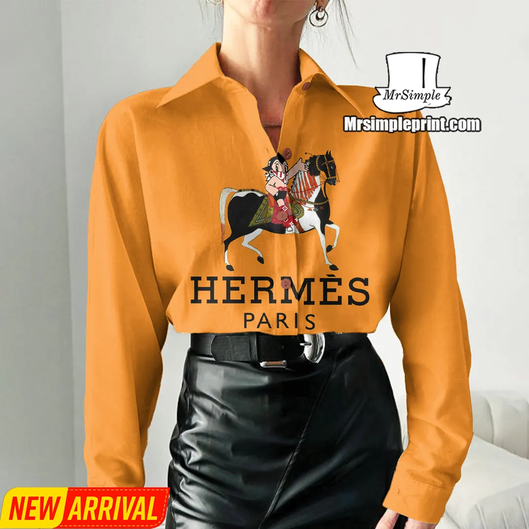 Premium Hermes Casual Shirt For Women 2025 - Lux275