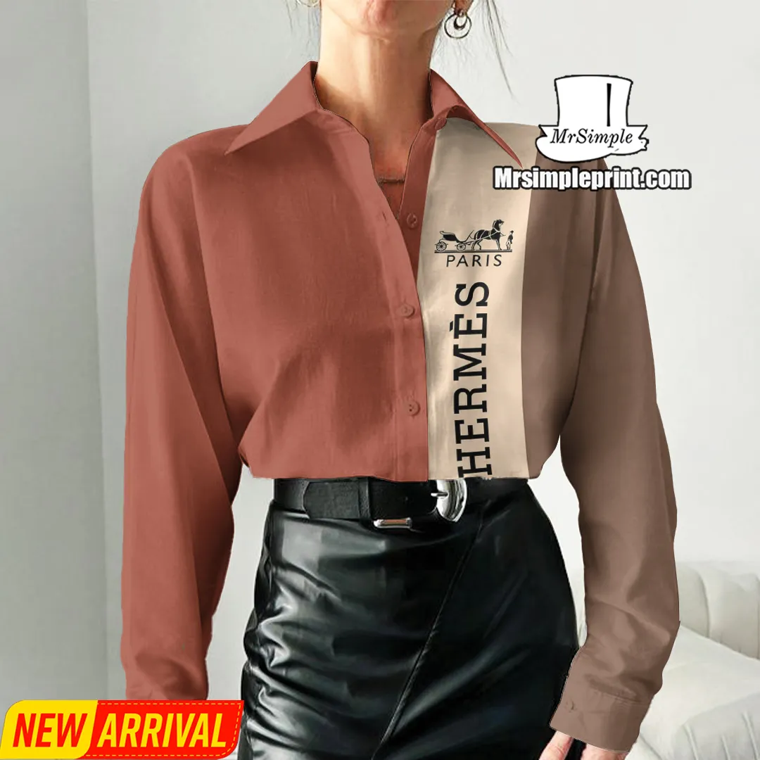 Premium Hermes Casual Shirt For Women 2025 - Lux276