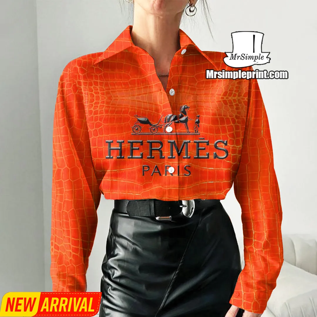 Premium Hermes Casual Shirt For Women 2025 - Lux278