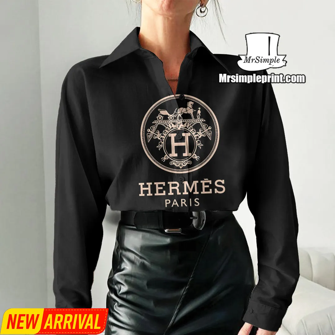 Premium Hermes Casual Shirt For Women 2025 - Lux296