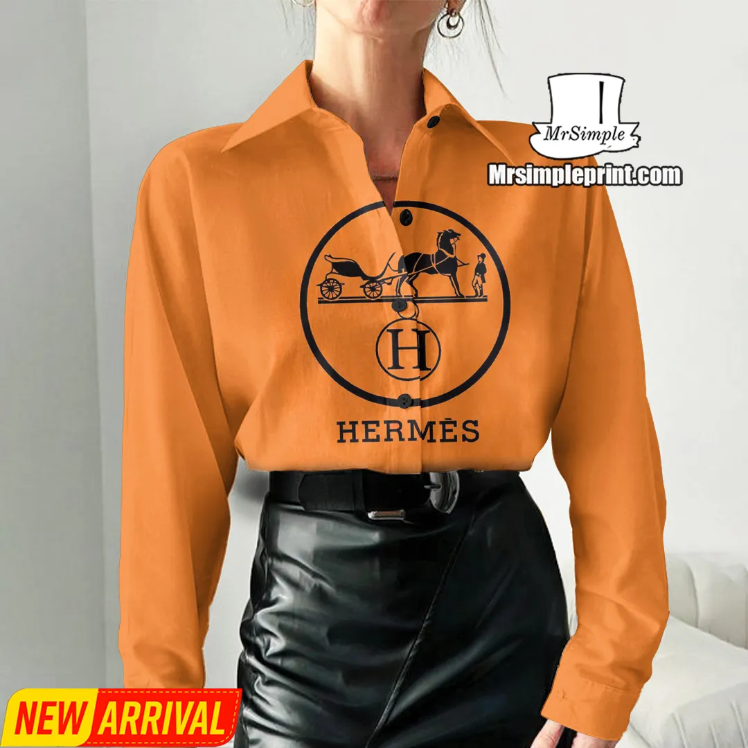 Premium Hermes Casual Shirt For Women 2025 - Lux295