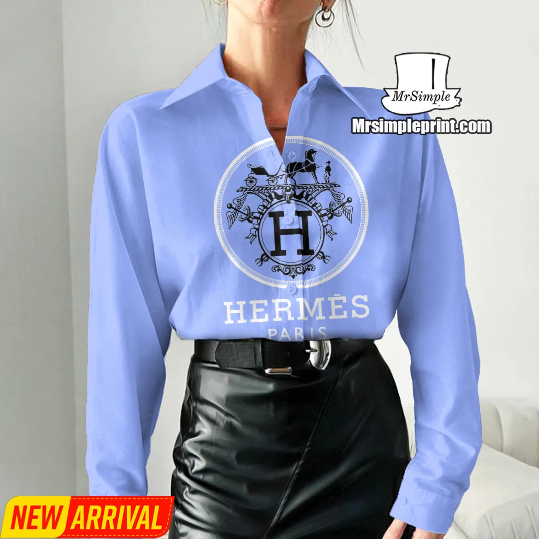 Premium Hermes Casual Shirt For Women 2025 - Lux291