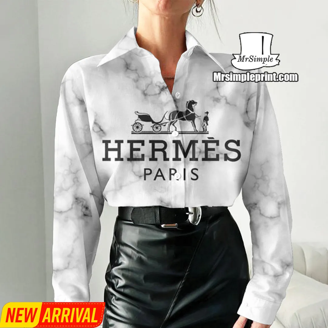 Premium Hermes Casual Shirt For Women 2025 - Lux283
