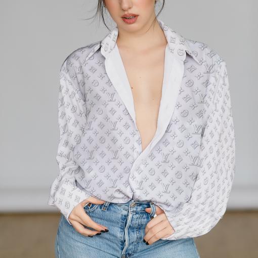 Premium Louis Vuitton Casual Shirt For Women Dn169806