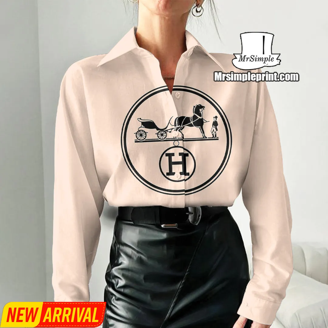 Premium Hermes Casual Shirt For Women 2025 - Lux306