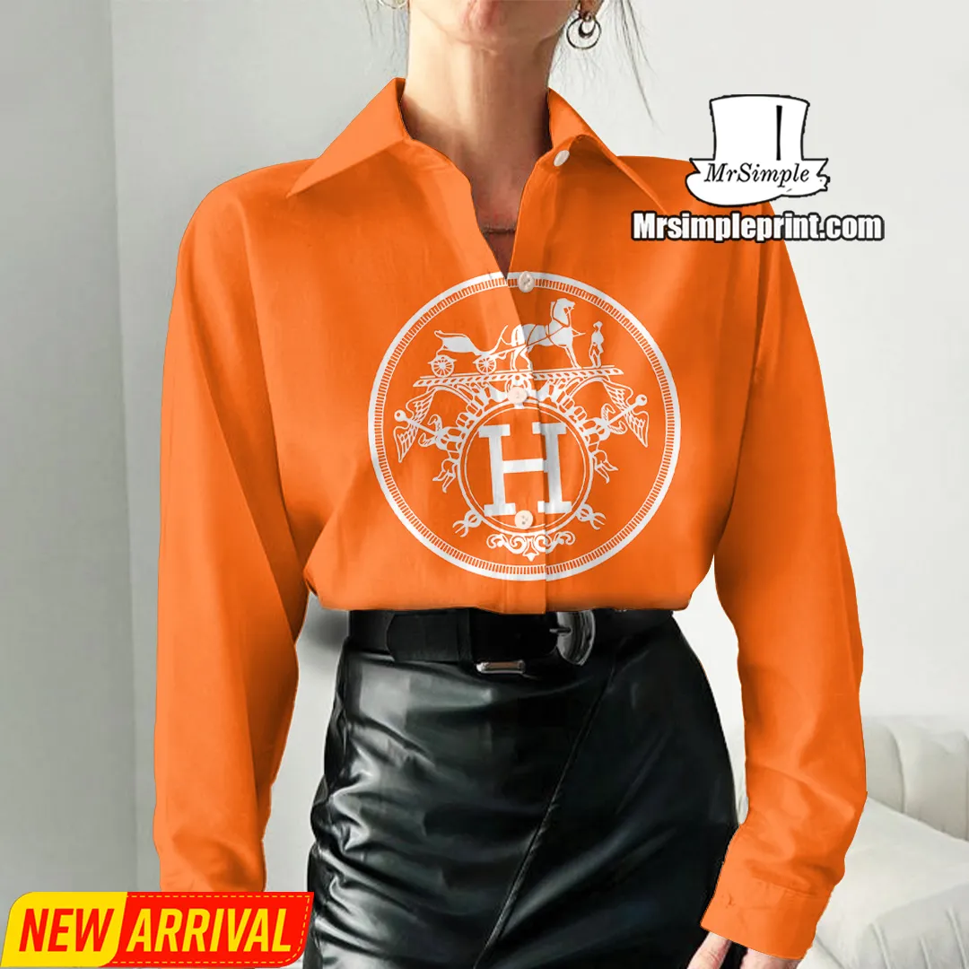 Premium Hermes Casual Shirt For Women 2025 - Lux305