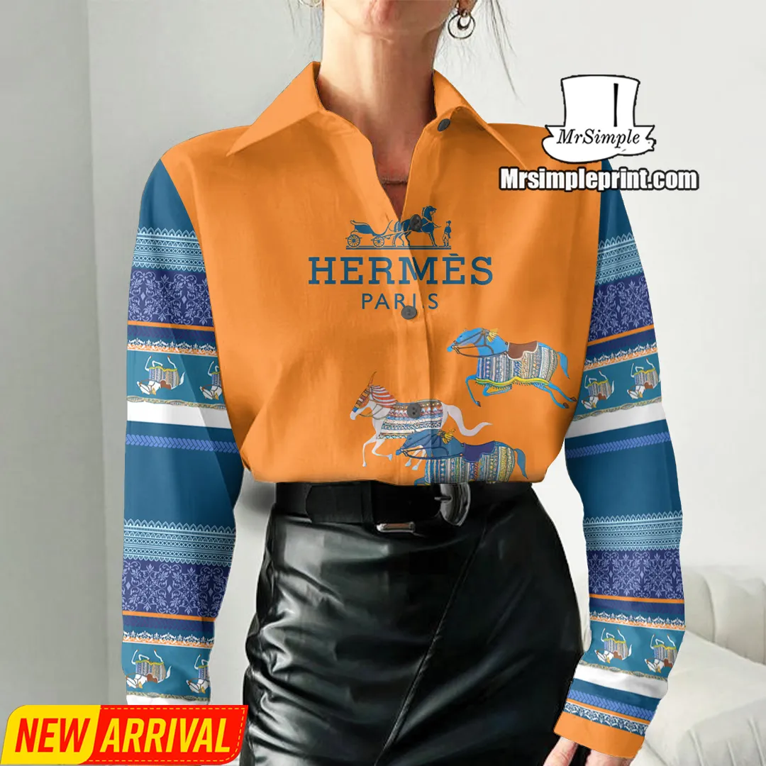 Premium Hermes Casual Shirt For Women 2025 - Lux300