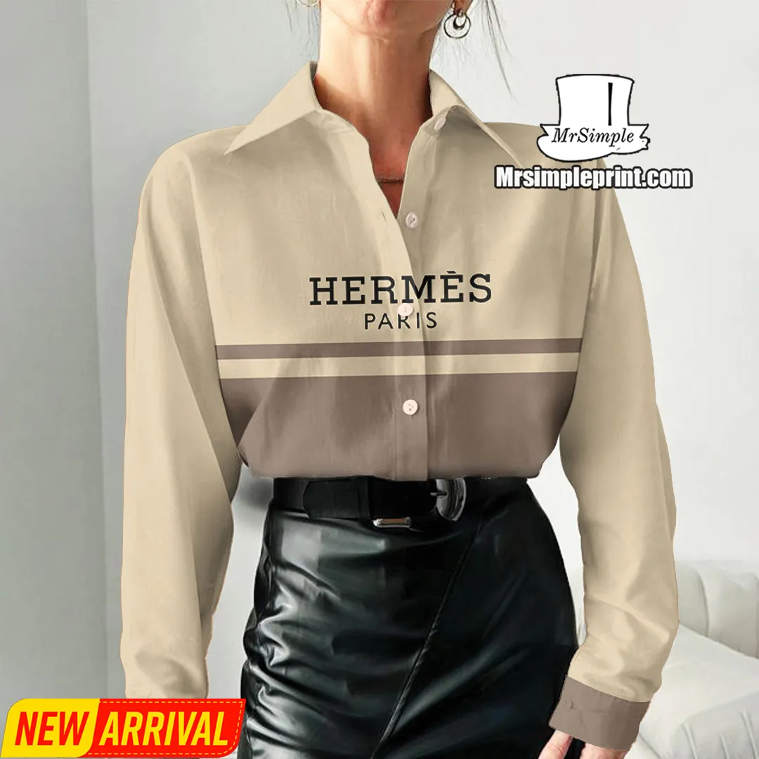 Premium Hermes Casual Shirt For Women 2025 - Lux304