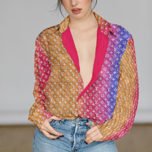 Premium Louis Vuitton Casual Shirt For Women Dn169810