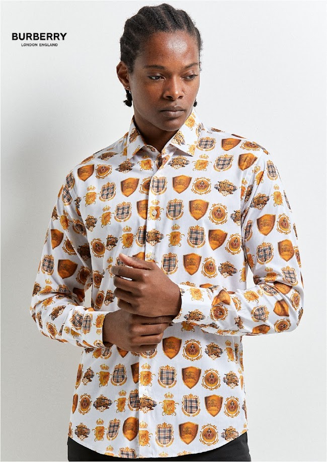 Burberry Long Sleeve Button Shirt For Men 10