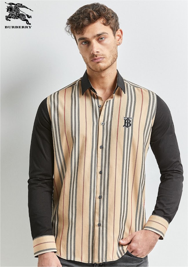 Burberry Long Sleeve Button Shirt For Men 20