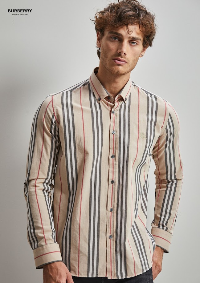 Burberry Long Sleeve Button Shirt For Men 22