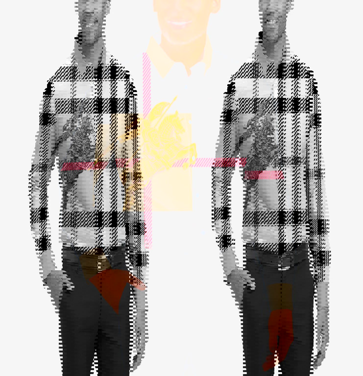 Burberry Long Sleeves Button Down Shirt For Elegant Men