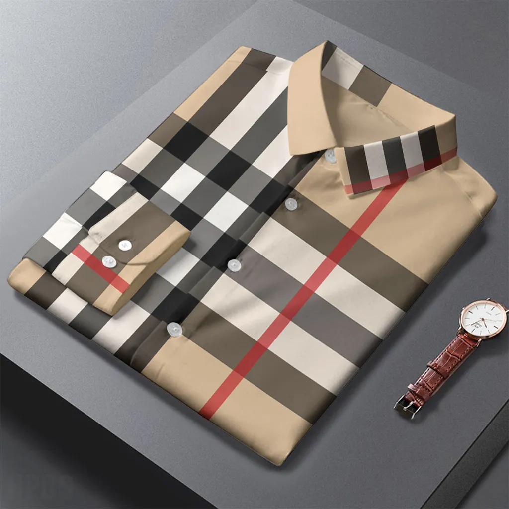 Burberry Long Sleeves Button Shirt For Men Limited Edition 2025