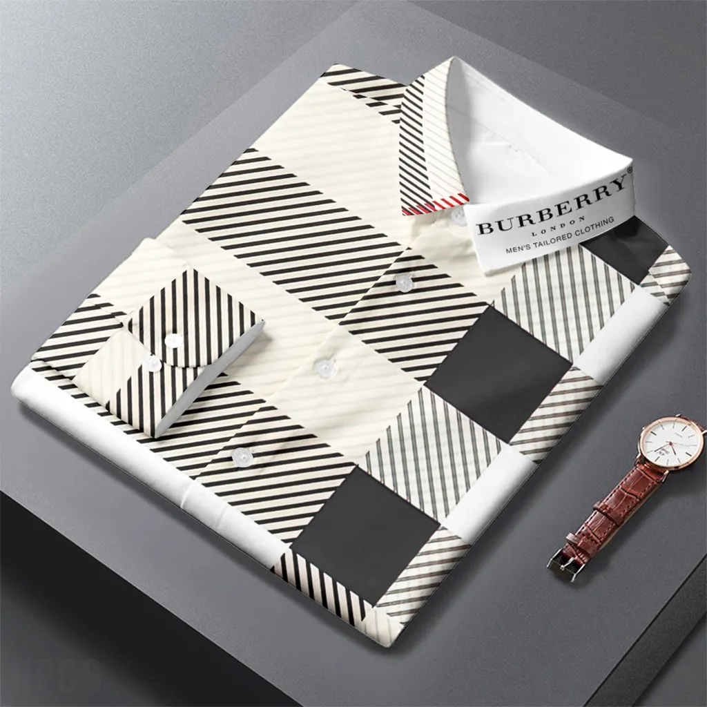 Burberry Long Sleeves Button Shirt For Men Limited Edition 2025