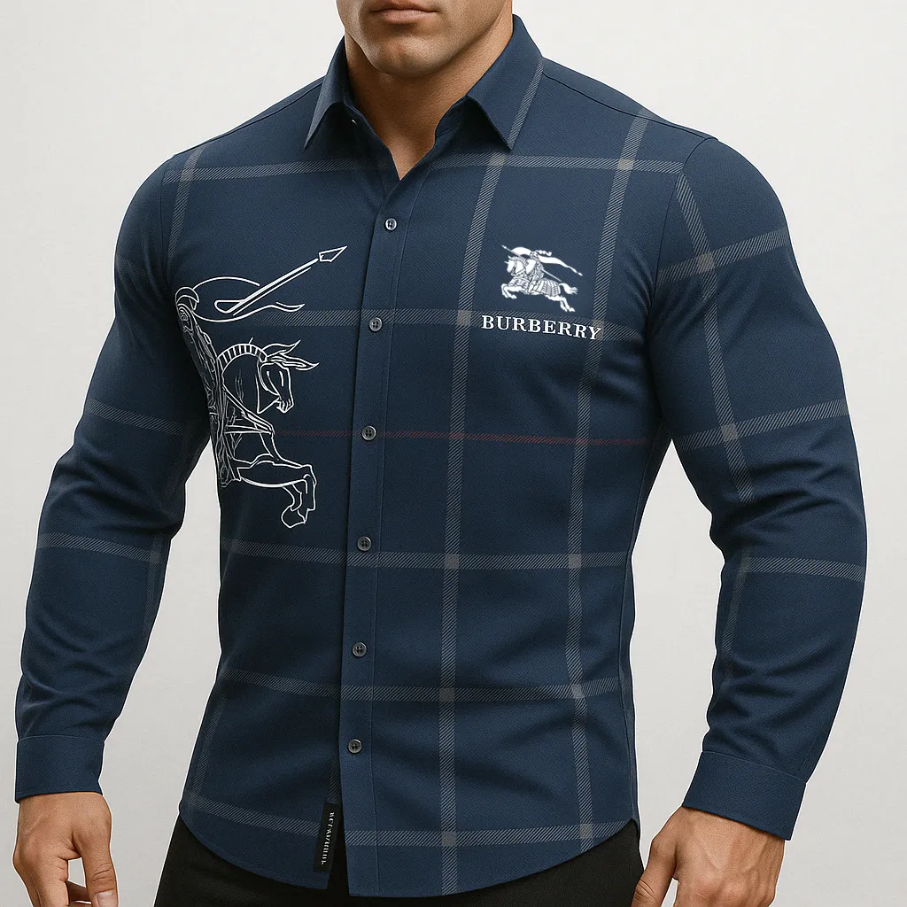 Burberry Long Sleeves Button Shirt For Men Limited Edition 2025