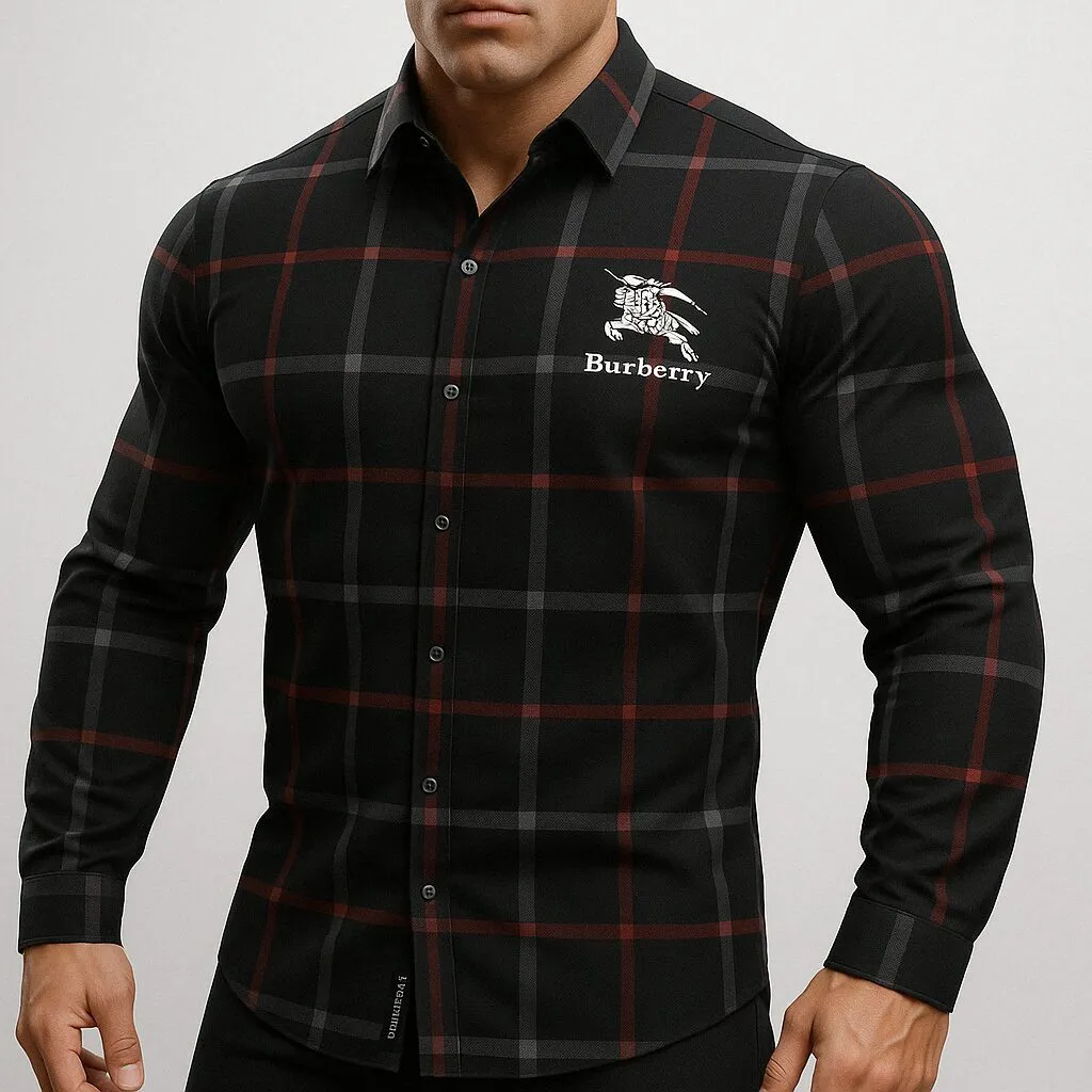 Burberry Long Sleeves Button Shirt For Men Limited Edition 2025