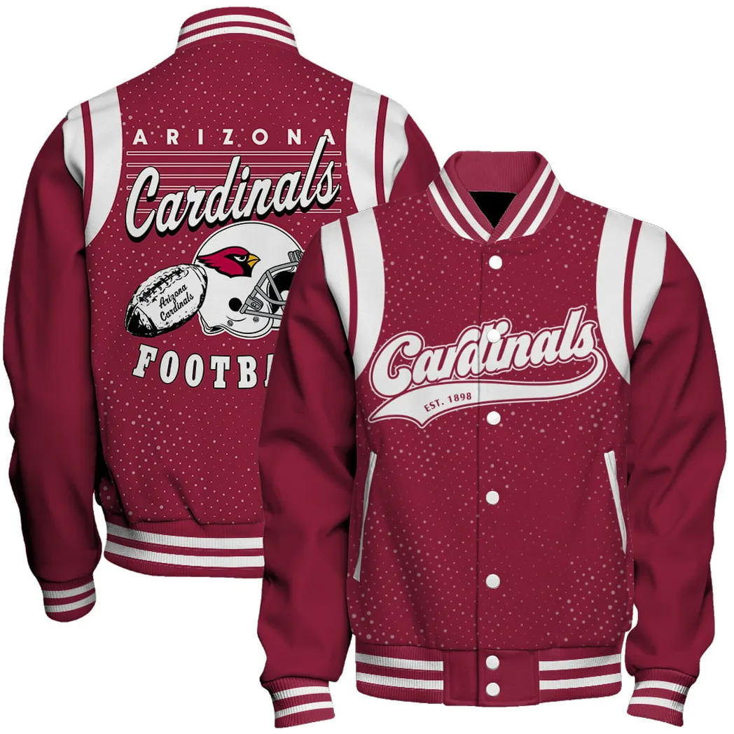 Arizona Cardinals NFL Baseball Jacket For Men Sport Fan Baseball Jacket