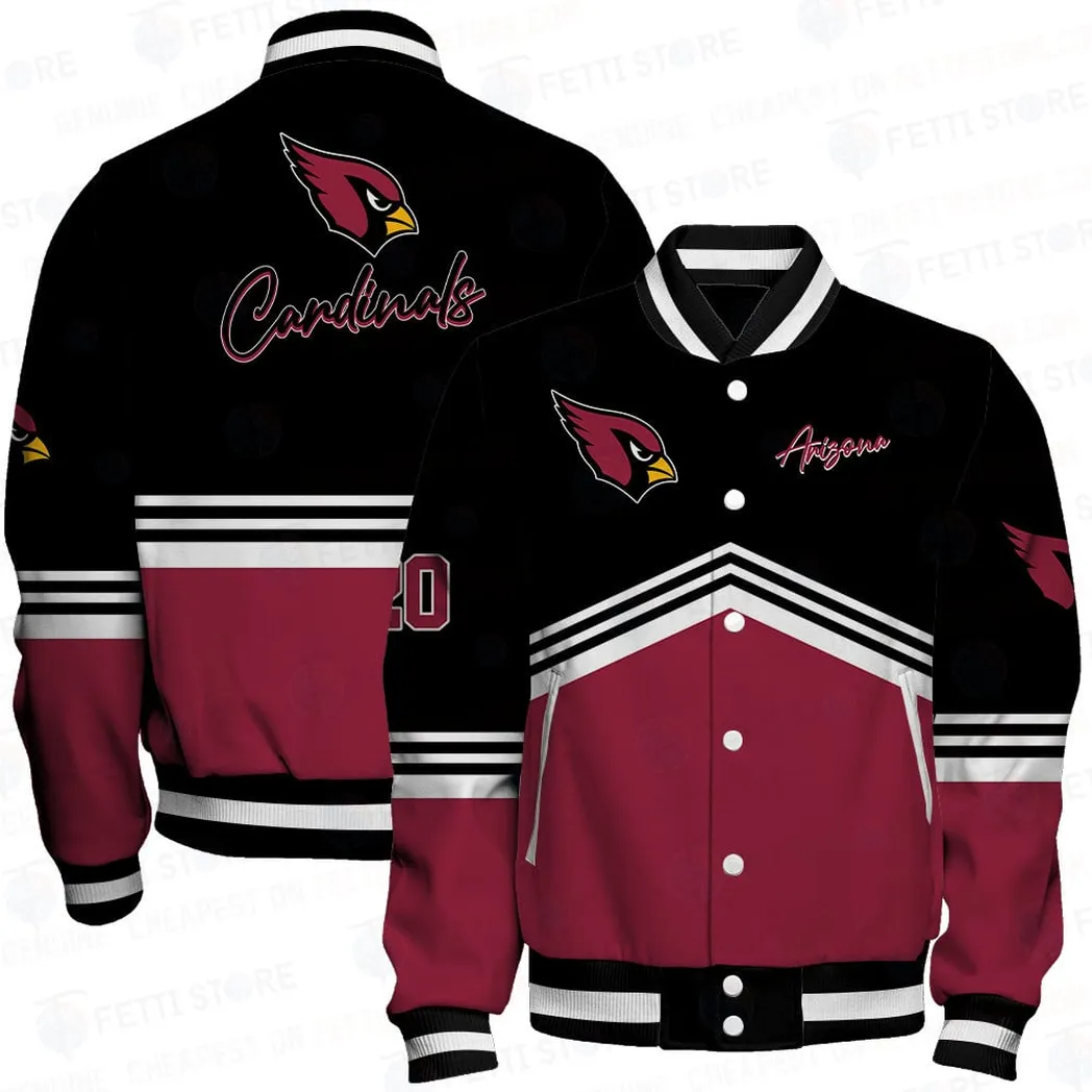Arizona Cardinals NFL Baseball Jacket Warm Game-Day Jacket