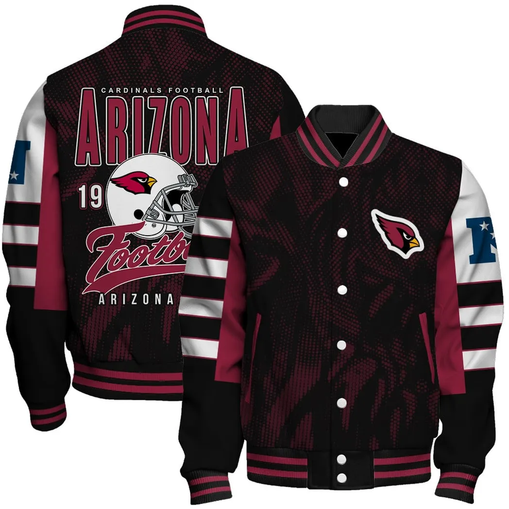 Arizona Cardinals NFL Baseball Jacket For Men Heritage Baseball Fan Jacket